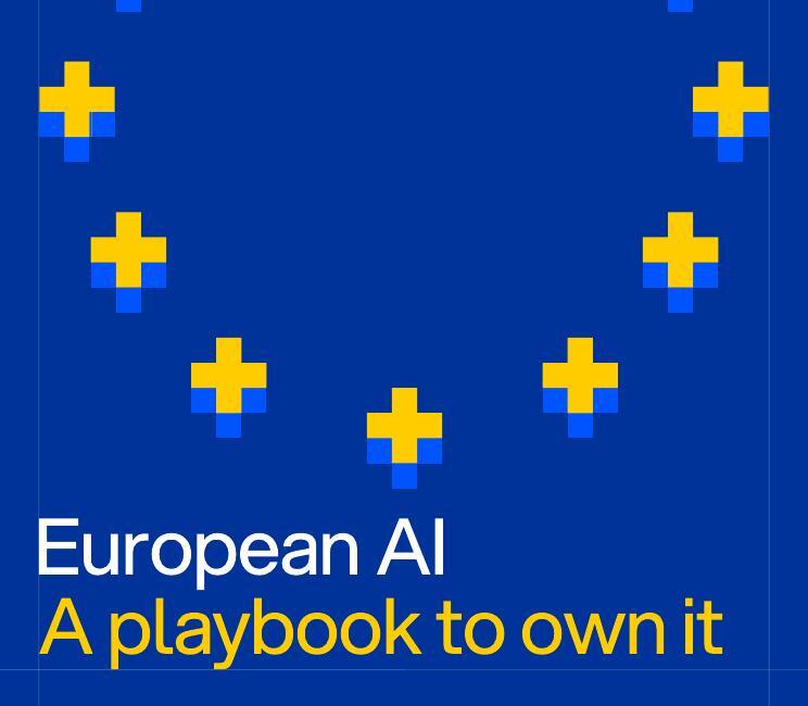 Cover of Mistral AI's European AI sovereignty white paper, titled A playbook to own it