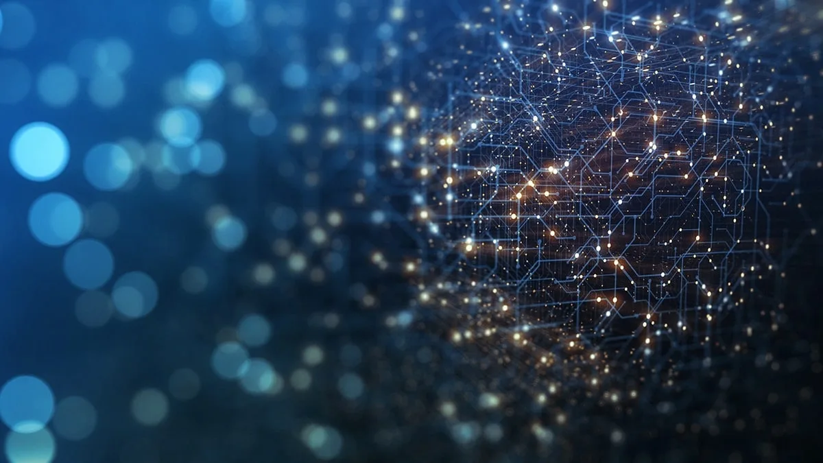 Official AMD, Cisco, and HUMAIN partnership visual showing connected AI infrastructure.