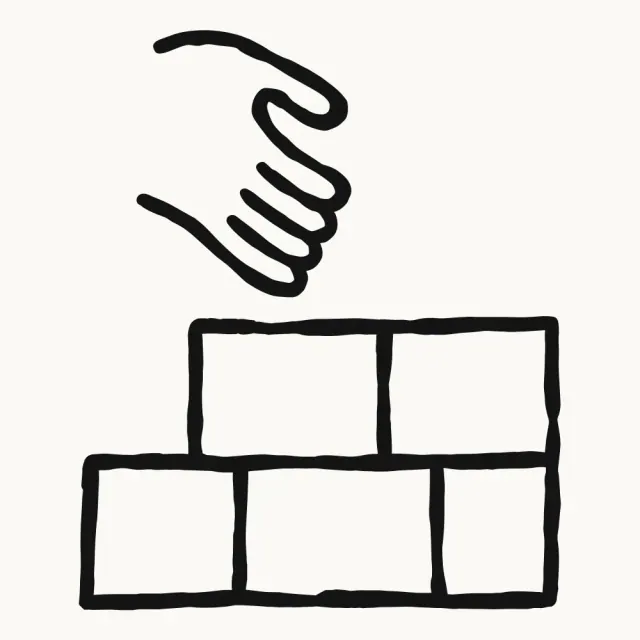 Anthropic’s hand-and-building-blocks illustration for its Claude Code mods announcement