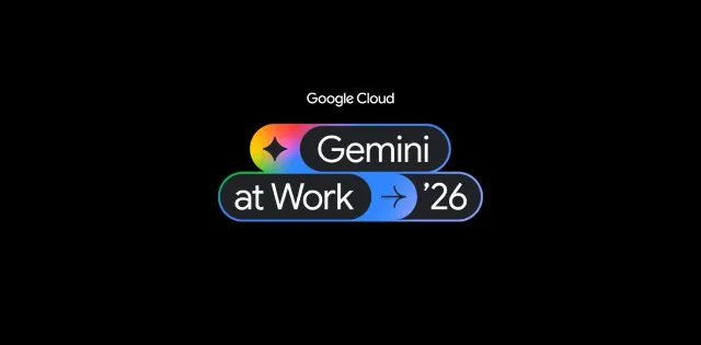 Google Cloud Gemini at Work 2026 event artwork on a black background