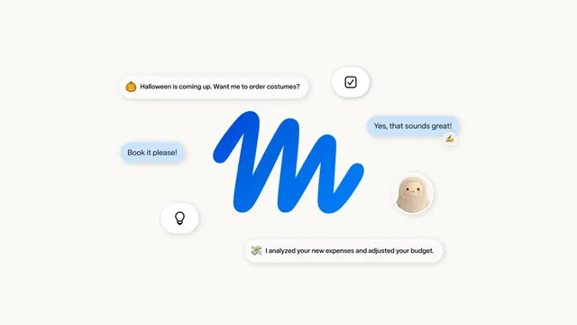 Official Meta Muse launch artwork with a blue Muse logo and example task messages.