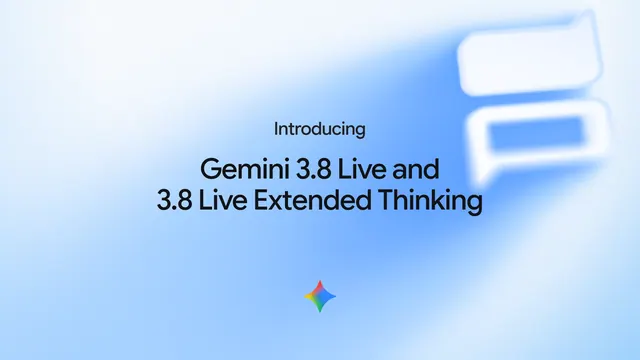 Abstract Google Gemini visual for the Gemini 3.8 Live launch